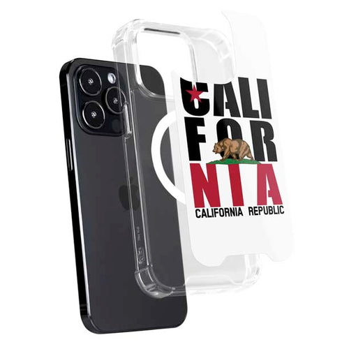 California White Block iPhone 16 Pro Max MagSafe Case