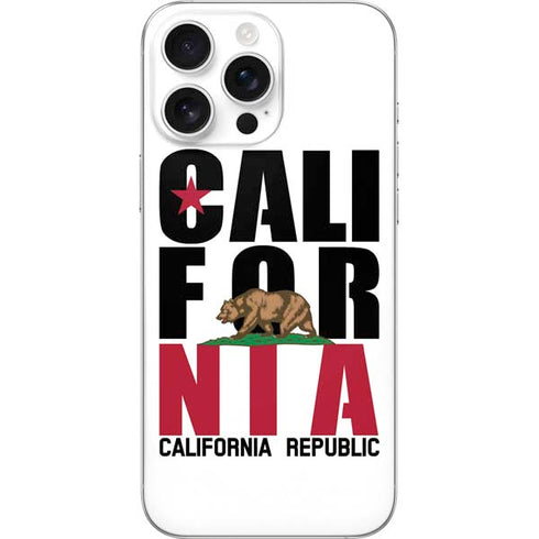 California White Block iPhone 16 Pro Max Skin