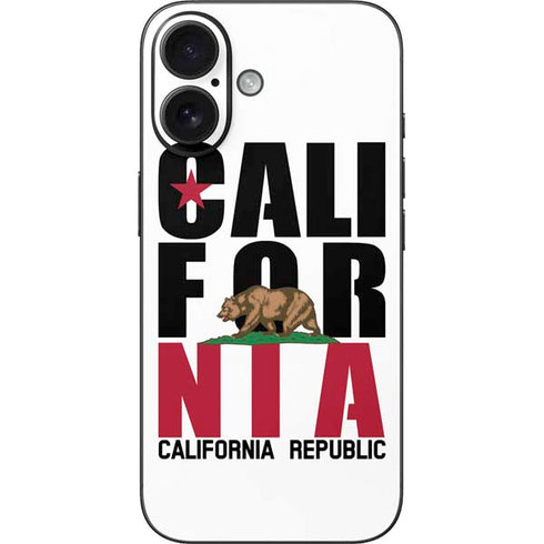 California White Block iPhone 16 Skin