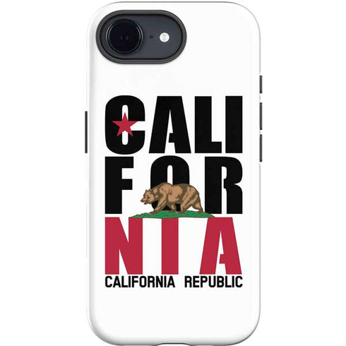 California White Block iPhone 16e Impact Case
