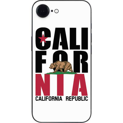 California White Block iPhone 16e Skin
