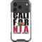 California White Block iPhone 18 Pro Clear Case