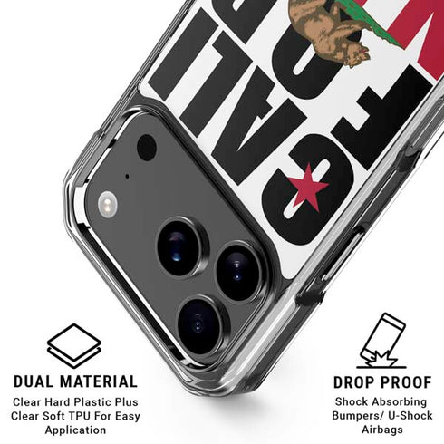 California White Block iPhone 18 Pro Clear Case
