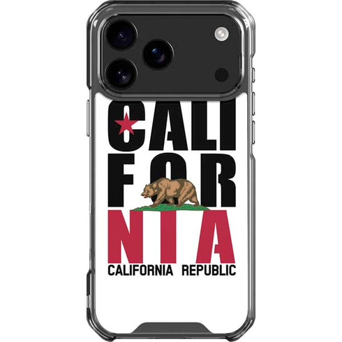 California White Block iPhone 18 Pro Max Clear Case
