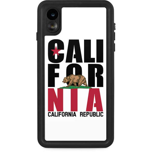 California White Block iPhone Cases