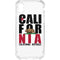 California White Block iPhone XS Clear Case