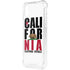 California White Block iPhone XS Clear Case