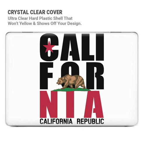 California White Block MacBook Cases