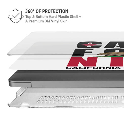 California White Block MacBook Cases