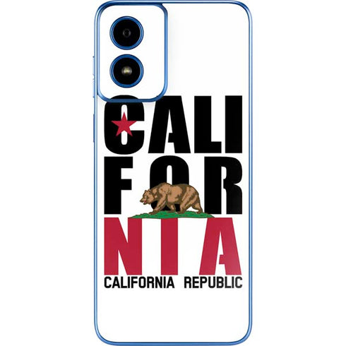 California White Block Moto G Play 4G (2024) Skin