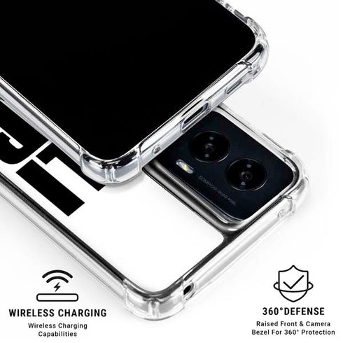 California White Block Moto G Power 5G (2024) Clear Case