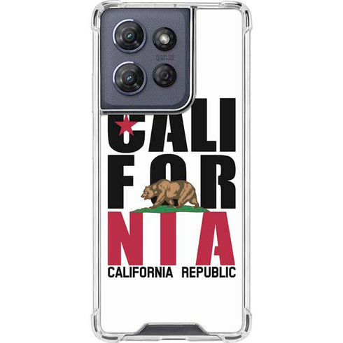 California White Block Moto G Power 5G (2025) Clear Case