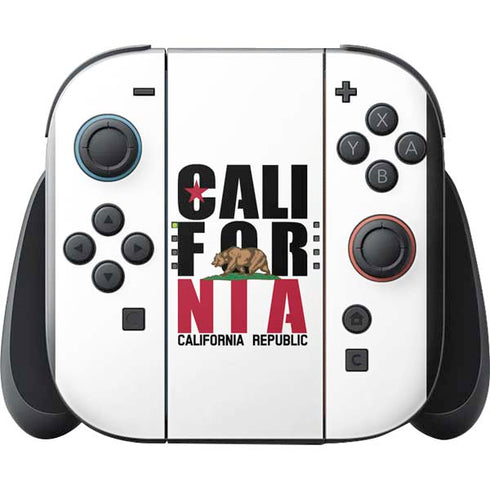 California White Block Nintendo Switch 2 (2025) with Joy-Con Skin