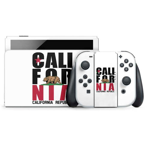 California White Block Nintendo Skins