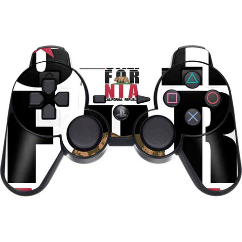 California White Block PS3 Dual Shock wireless controller Skin
