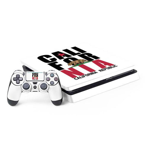 California White Block PlayStation PS4 Skins