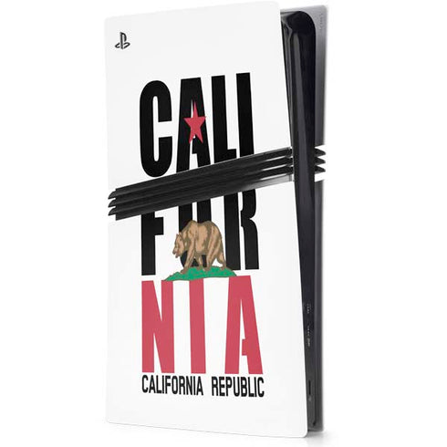 California White Block PS5 Pro Console Skin