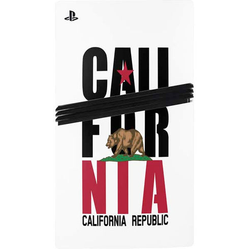 California White Block PS5 Pro Disk Console Skin