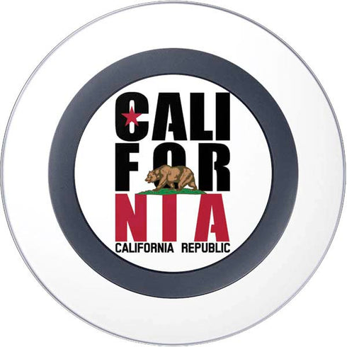 California White Block Wireless Charger Skin