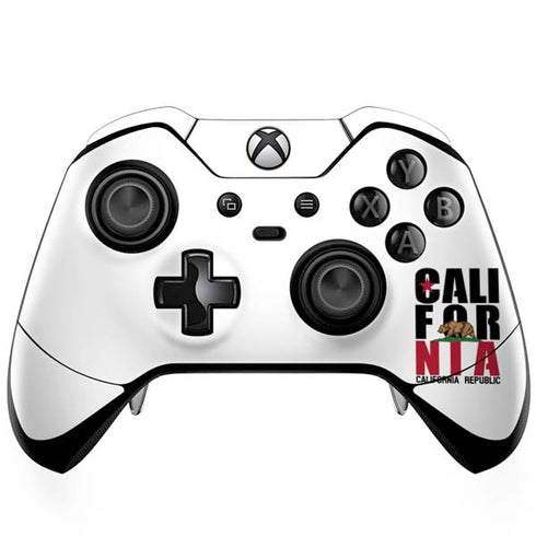 California White Block Xbox One Elite Controller Skin