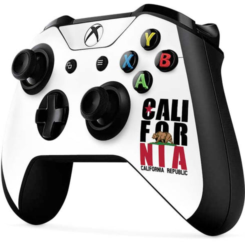 California White Block Xbox One X Controller Skin