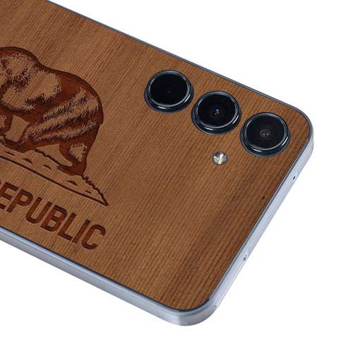 California Wood Flag Galaxy A35 5G Skin