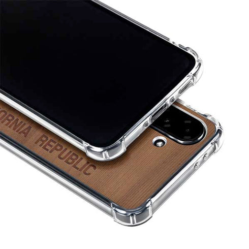 California Wood Flag Galaxy A36 5G Clear Case