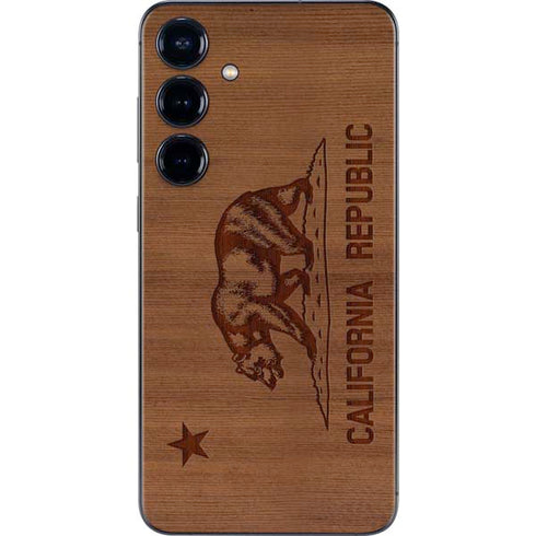 California Wood Flag Galaxy S24 Plus Skin