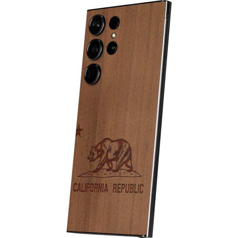California Wood Flag Galaxy S25 Ultra Skin