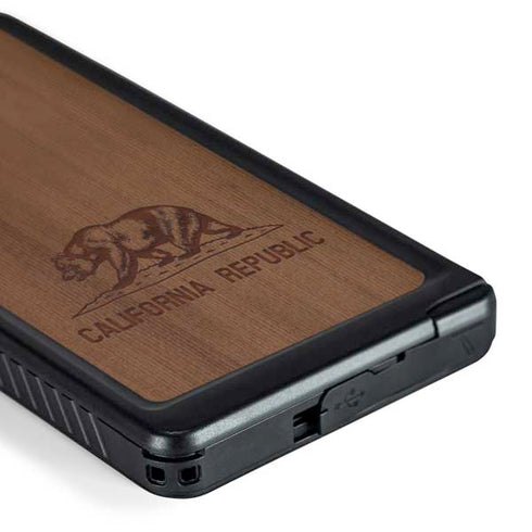 California Wood Flag Galaxy S24 Ultra Waterproof Case