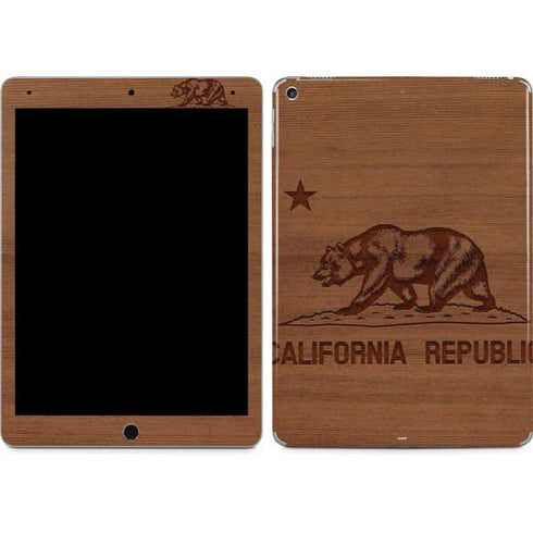 California Wood Flag iPad Skins