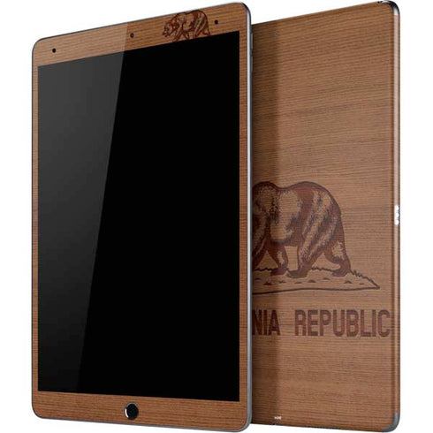 California Wood Flag iPad Skins
