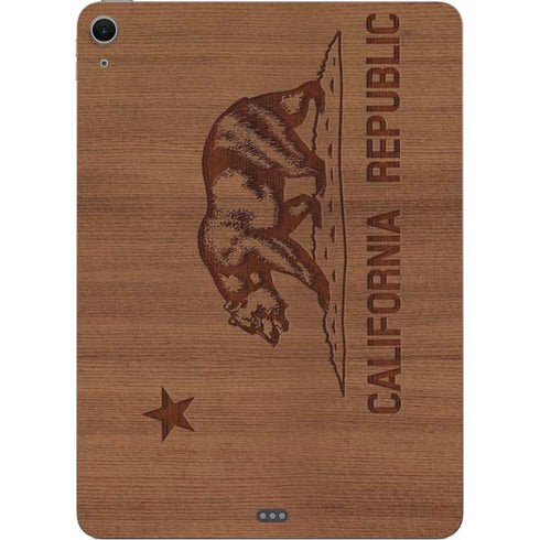 California Wood Flag Apple iPad Air Skin