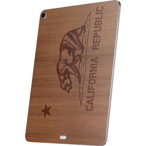 California Wood Flag Apple iPad Air Skin