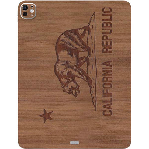 California Wood Flag iPad Pro 13in M4 (2024) Skin