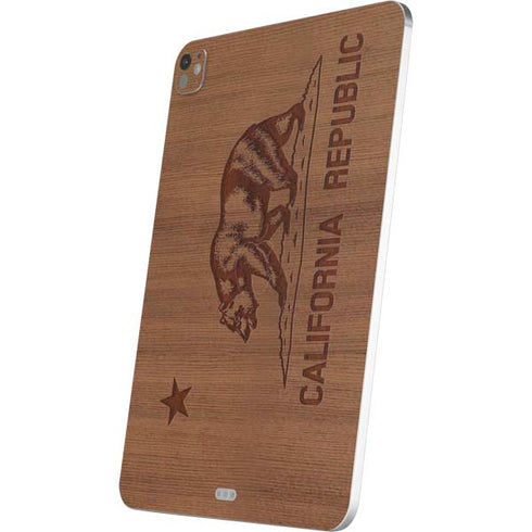 California Wood Flag iPad Pro 13in M4 (2024) Skin