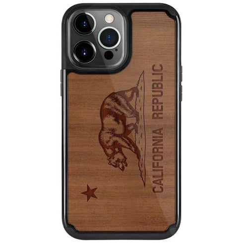 California Wood Flag iPhone Cases