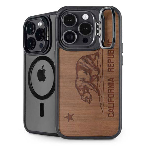 California Wood Flag iPhone Cases
