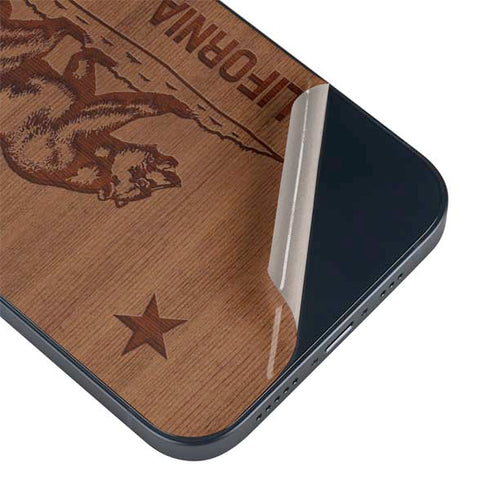 California Wood Flag iPhone 15 Skin