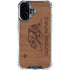 California Wood Flag iPhone 16 Plus Clear Case