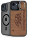 California Wood Flag iPhone 16e Kickstand Case