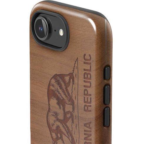 California Wood Flag iPhone 16e Impact Case