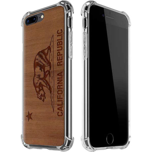 California Wood Flag iPhone Cases