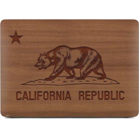 California Wood Flag Apple MacBook Air Skin