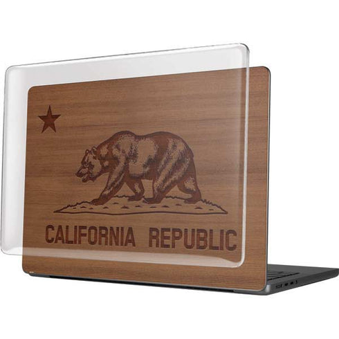 California Wood Flag MacBook Pro 14in (2021-24) Case plus Skin