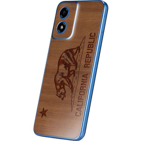 California Wood Flag Moto G Play 4G (2024) Skin