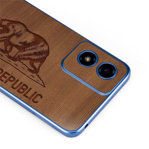 California Wood Flag Moto G Play 4G (2024) Skin