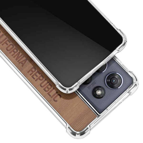 California Wood Flag Moto G Stylus 5G (2025) Clear Case