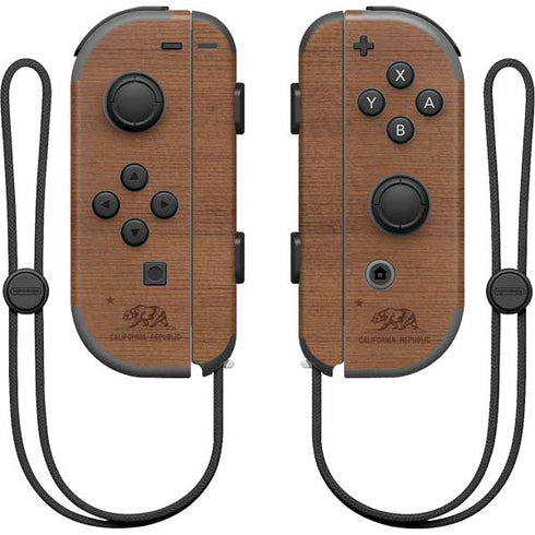 California Wood Flag Nintendo Skins