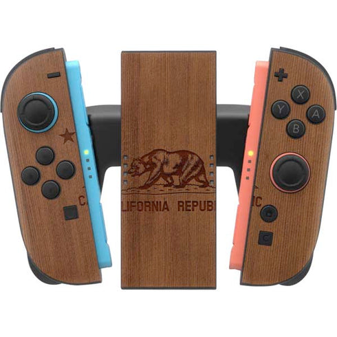 California Wood Flag Nintendo Switch 2 (2025) Joy-Con Controller Skin